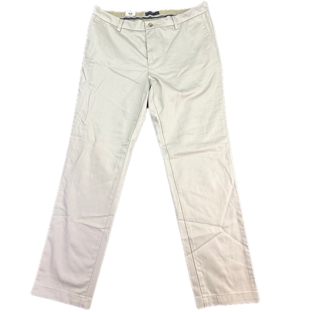 Dockers Signature Khaki Pants Men 36x32 Beige Slim Fit Lux Cotton Stretch NEW
